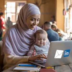 حساب لينكد ان احترافي للبحث عن عمل وبناء شبكة من المعارف