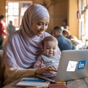 حساب لينكد ان احترافي للبحث عن عمل وبناء شبكة من المعارف